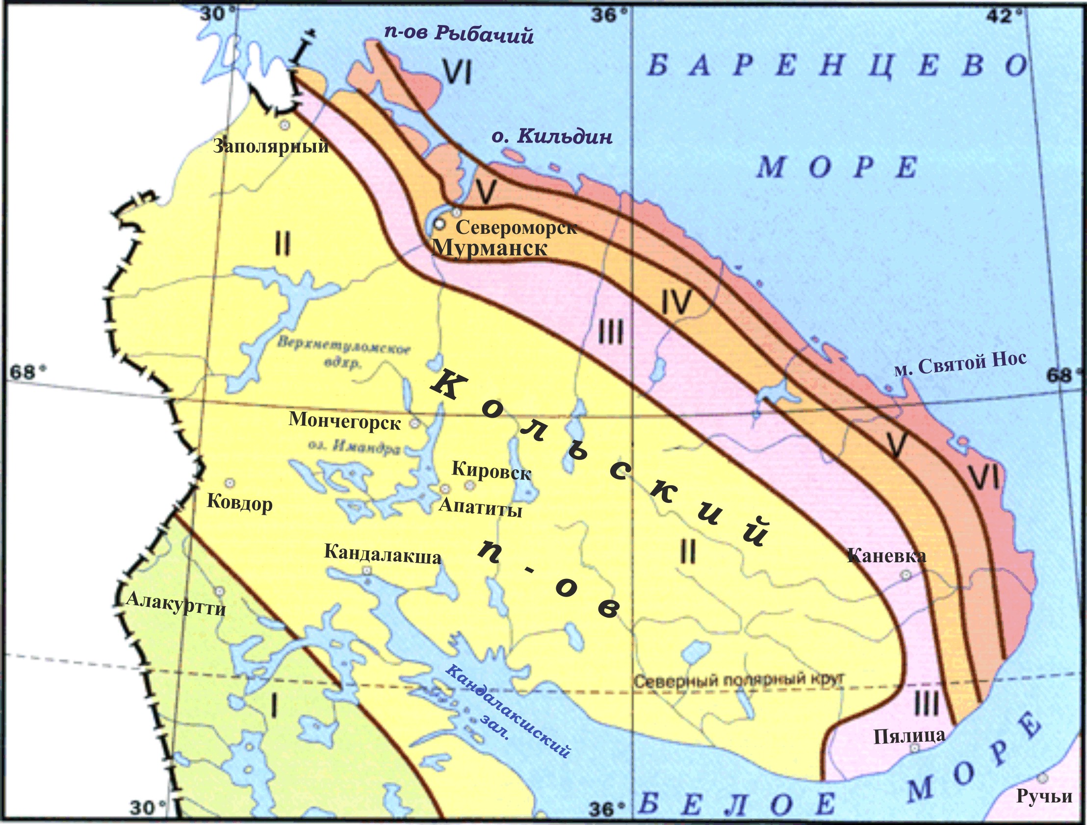 Карта осадков териберка